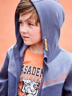 Menino 2-14 anos-Casaco de desporto com fecho, matéria técnica, para menino