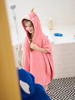 Menina 2-14 anos-Roupões de banho-Poncho de banho Unicórnio