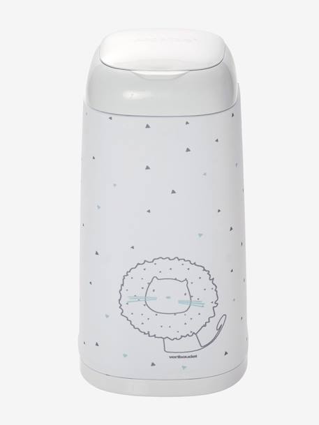 Caixote do lixo para fraldas Nappyclean Vertbaudet Branco estampado 