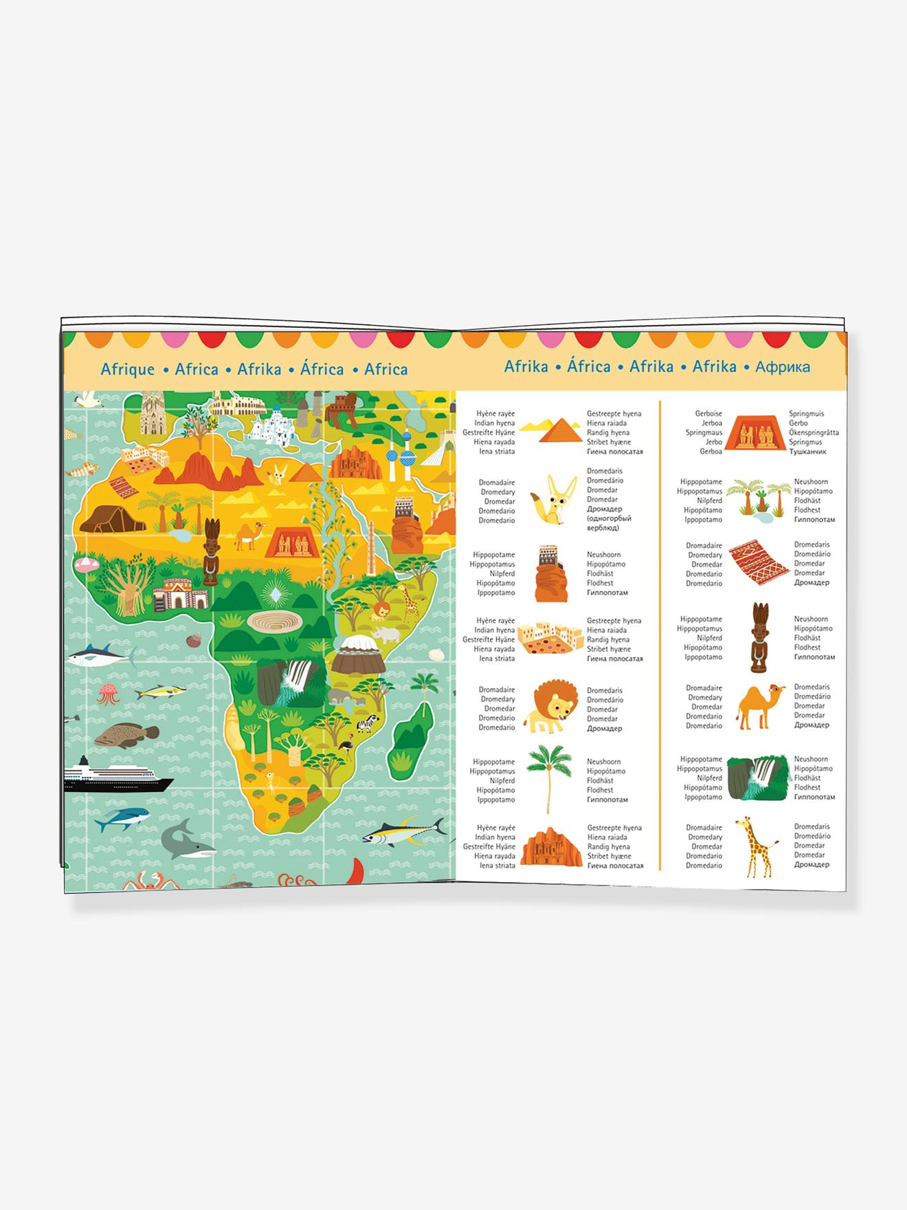 Puzzle de observação com 200 peças, Volta ao Mundo, da  verde medio liso com motivo