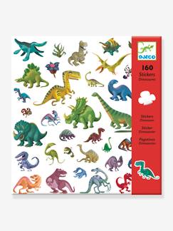 Brinquedos-Atividades artísticas-160 autocolantes Dinossauros, da DJECO