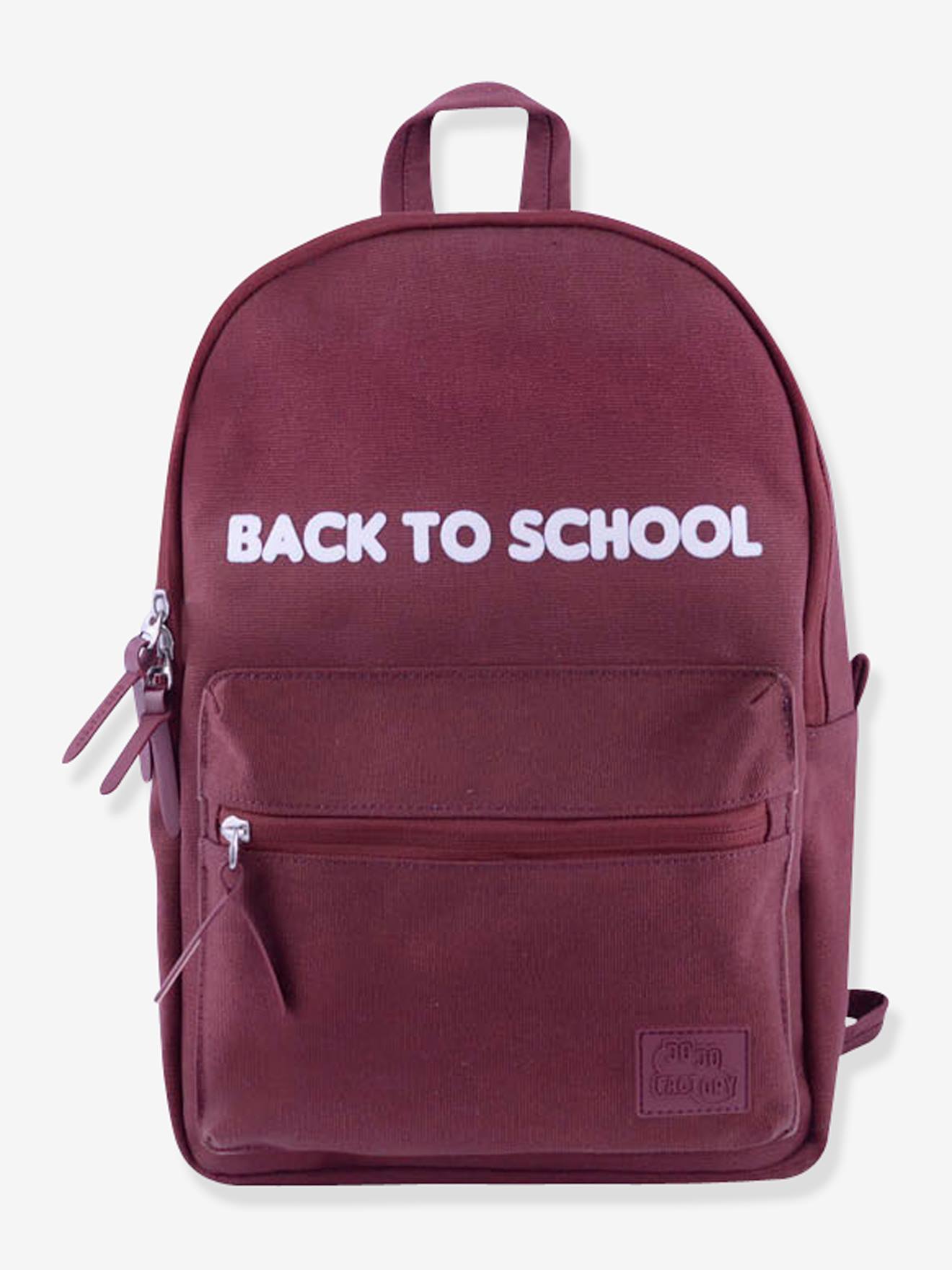 Mochila Kid Pack, da  vermelho escuro liso