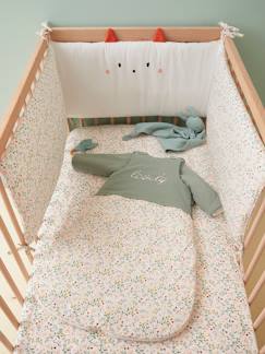 Têxtil-lar e Decoração-Roupa de cama bebé-Contorno de berço, tema Florzinhas