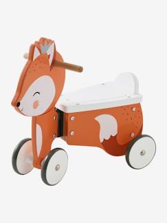 Brinquedos-Primeira idade- Baloiços, carrinhos de marcha, andarilhos e triciclos-Triciclo com caixa de arrumação, Raposa