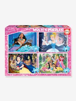 Brinquedos-Jogos educativos- Puzzles-Lote de 4 puzzles progressivos de 50 a 150 peças Disney® Princesas, da EDUCA