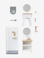 Mobiliário de casa de banho para boneca manequim branco 