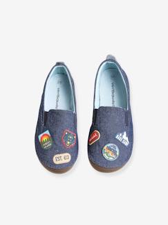 Calçado-Calçado menino (23-38)-Sapatinhos, pantufas -Sapatinhos em ganga,  com elástico, para menino