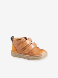 Calçado-Calçado bebé (17-26)-Bebé caminha menino (19-26)-Botas e galochas-Botinhas com barras autoaderentes, em pele, para bebé menino