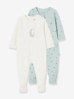 Bebé 0-36 meses-Lote de 2 pijamas em algodão bio "lovely nature", para bebé