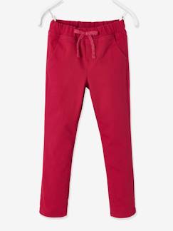 Menina 2-14 anos-Calças -Calças direitas com forro em malha polar, para menina