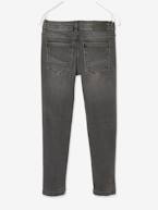Jeans slim morfológicos 'waterless', medida das ancas LARGA, para menino AZUL ESCURO DESBOTADO+AZUL ESCURO LISO+CINZENTO ESCURO LISO COM MOTIV 