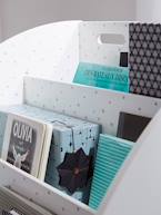 Biblioteca com rodas Sirius Branco/cinza 