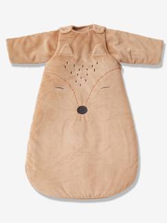 Têxtil-lar e Decoração-Saco de bebé com mangas amovíveis, em imitação pelo, tema Baby Fox