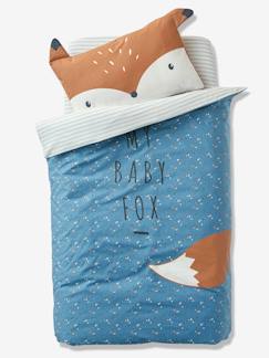 Têxtil-lar e Decoração-Roupa de cama bebé-Capas de edredon-Capa de edredon para bebé, Baby Fox