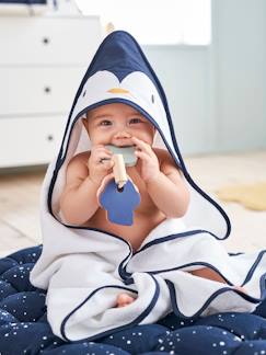 Bebé 0-36 meses-Caixa com capa de banho + luva, Pinguim