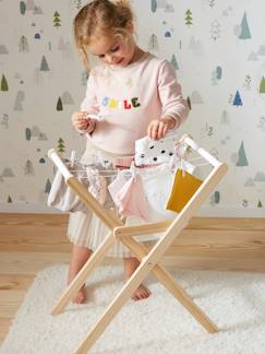 Brinquedos- Jogos de imitação-Casa, bricolagem e profissões-Estendal de roupa, em madeira