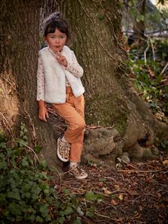 Menina 2-14 anos-Casacos, blusões-Colete em imitação pelo, para menina