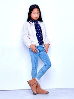 Menina 2-14 anos-Jeans -Treggings fantasia, para menina