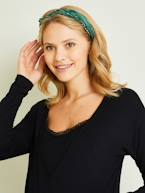 Camisola com renda, especial gravidez e amamentação PRETO ESCURO LISO 
