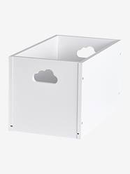 Caixa de arrumação em madeira pintada  