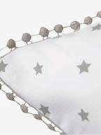 Conjunto capa de edredon + fronha de almofada Chuva de estrelas Branco estampado 