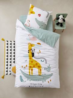 Têxtil-lar e Decoração-Roupa de cama criança-Conjunto capa de edredon + fronha de almofada, tema Happy'ramide