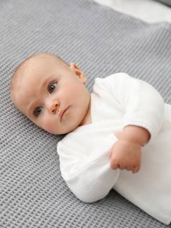 Bebé 0-36 meses-Camisolas, casacos de malha, sweats-Casacos-Casaco em algodão e lã, para bebé