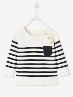 -Camisola estilo marinheiro, para bebé