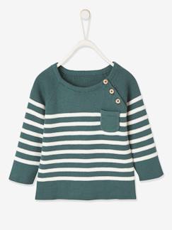 Bebé 0-36 meses-Camisolas, casacos de malha, sweats-Camisolas-Camisola estilo marinheiro, para bebé