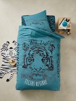 Têxtil-lar e Decoração-Roupa de cama criança-Capas de edredon-Conjunto capa de edredon + fronha de almofada, Tiger
