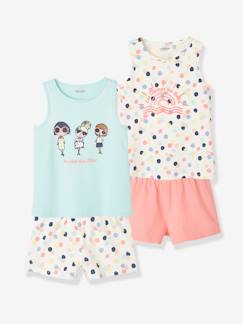 Menina 2-14 anos-Pijamas-Lote de 2 pijamas, para menina
