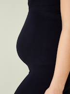 Leggings sem costuras, especial grávida CASTANHO CLARO AS RISCAS+PRETO ESCURO LISO 