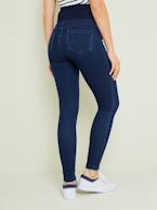 Treggings efeito jeans, sem costuras, para grávida AZUL CLARO LISO+AZUL ESCURO LISO+CINZENTO ESCURO LISO 