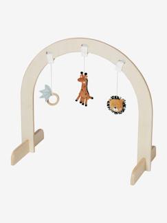 Brinquedos-Primeira idade-Tapetes de atividades e pórticos-Lote de 3 brinquedos para pendurar no arco de atividades modulável, em madeira