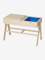 Mesa em madeira com compartimento para areia e água bege 