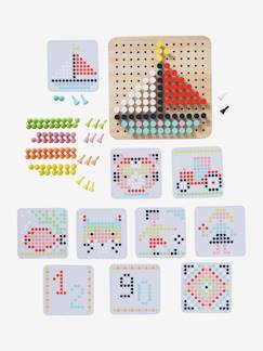 Brinquedos-Jogos educativos-Formas, cores e associações-Jogo do mosaico, em madeira