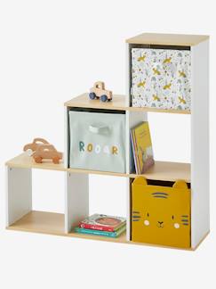 Os pequenos espaços-Móvel Montessori, com 6 compartimentos