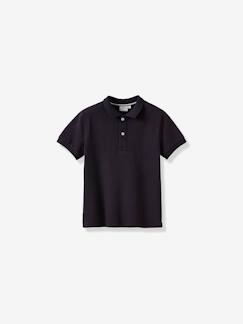 Menino 2-14 anos-T-shirts, polos-Polos-Polo de mangas curtas, em algodão bio da CYRILLUS, para menino