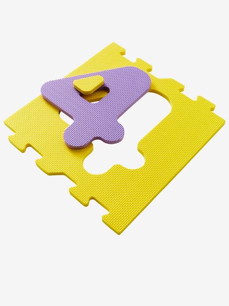 Tapete com jogo da macaca e puzzle em esponja + 4 malhas multicolor 