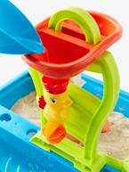 Mesa de atividades para brincar ao ar livre com areia e água multicolor 