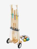 Jogo de croquet em madeira, para criança VERMELHO MEDIO LISO COM MOTIVO 