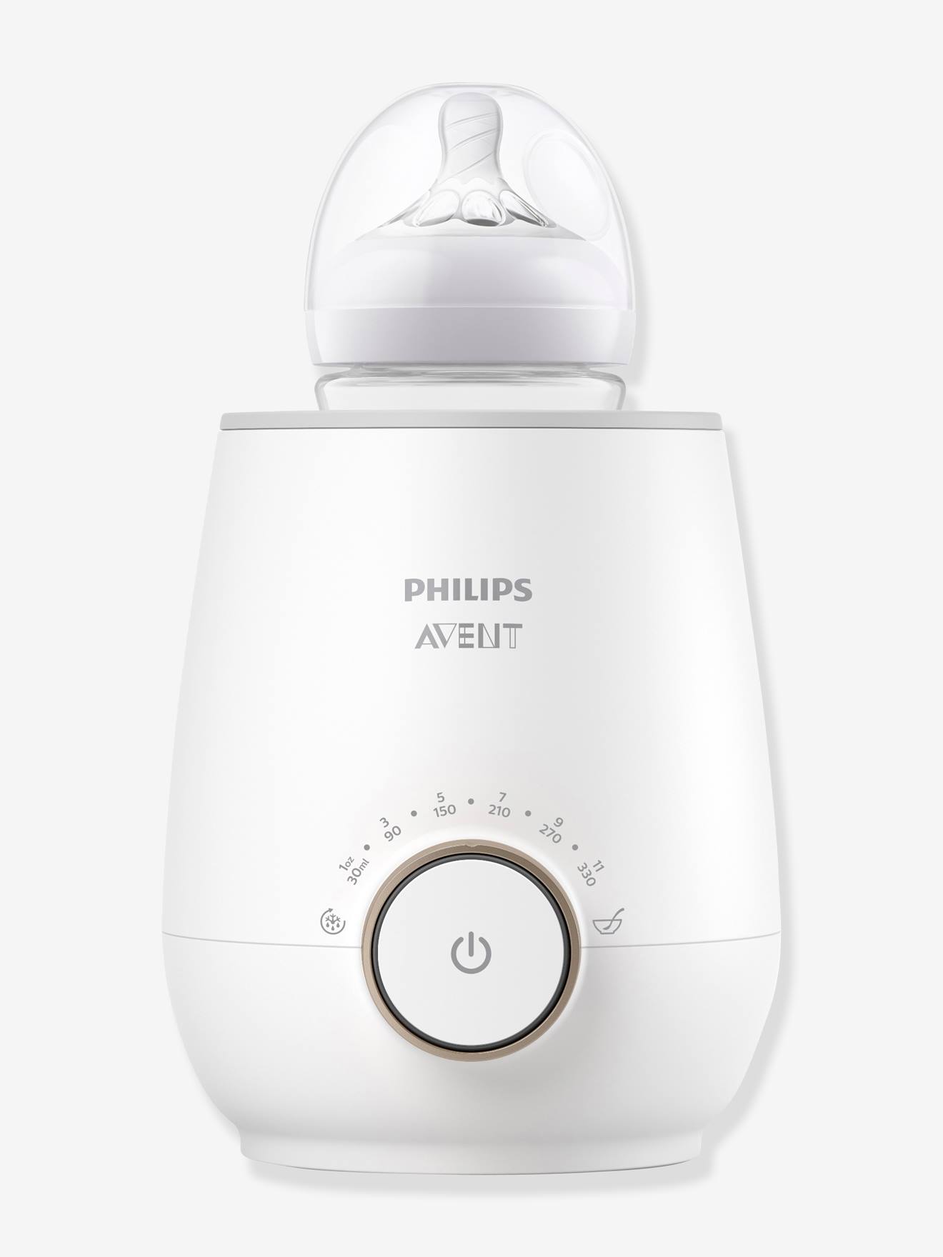 Aquecedor de biberões elétrico, SCF358 da Philips AVENT branco claro liso