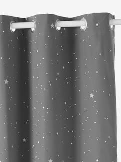 Têxtil-lar e Decoração-Decoração-Cortina opaca com detalhes fosforescentes, Estrelas