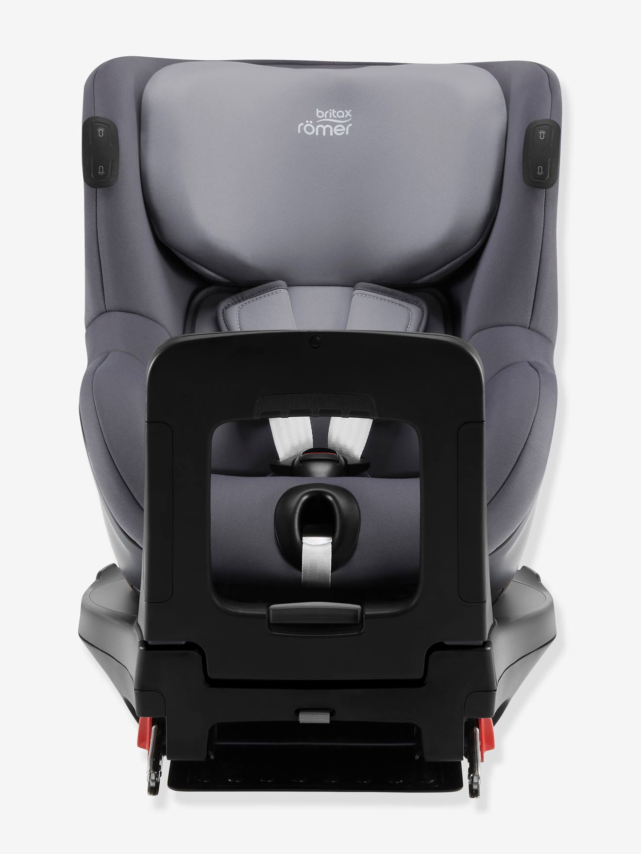 Cadeira-auto BRITAX Dualfix iSense i-Size, 61 a 105 cm, equivalência ao grupo 1 cinzento escuro liso