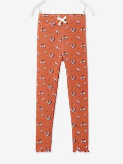 Menina 2-14 anos-Leggings -Leggings em malha canelada, para menina