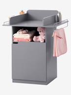 Móvel de mudas, tema Babyspace Branco+Cinza-escuro 