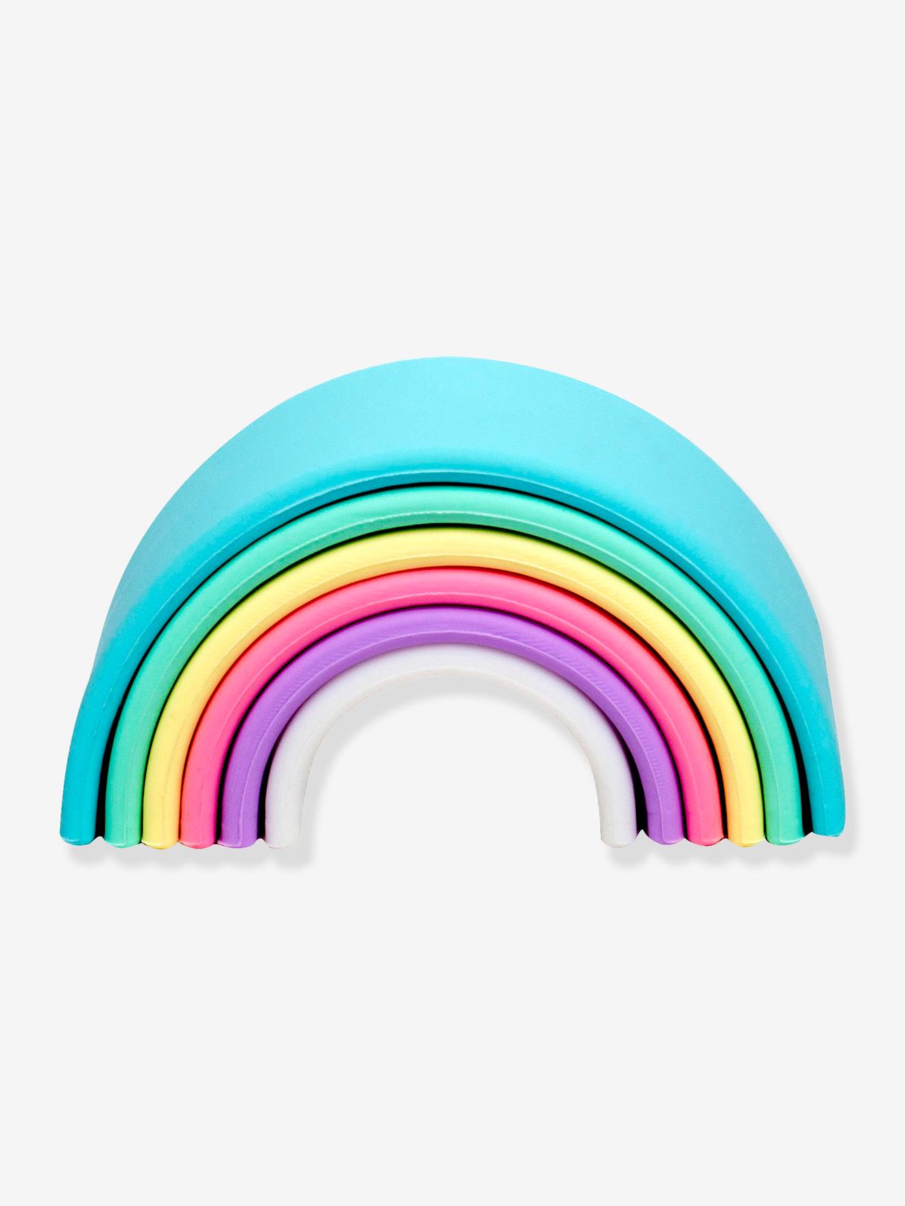 Arco-íris com 6 peças em silicone, da DËNA azul claro bicolor/multicolor