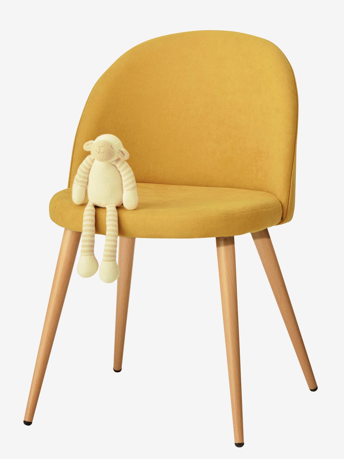 Cadeira de secretária, especial primária, Bubble amarelo medio liso
