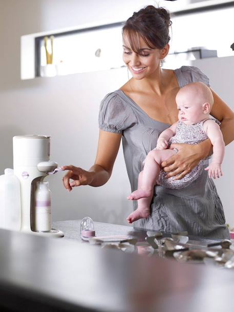 Preparador de biberões BEABA Bib'expresso sem BPA Branco/verde+Cinzento claro liso 