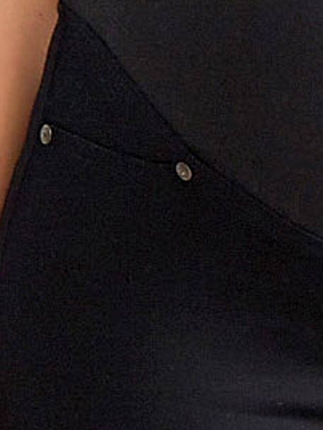 Calças super skinny para grávida CASTANHO ESCURO LISO+Preto 